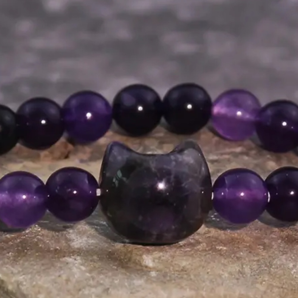 Cat gemstone bracelet - Picture 5 of 6